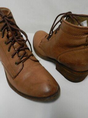 FRYE Vintage Leather brown ankle lace up boots booties Women Size Sz 7